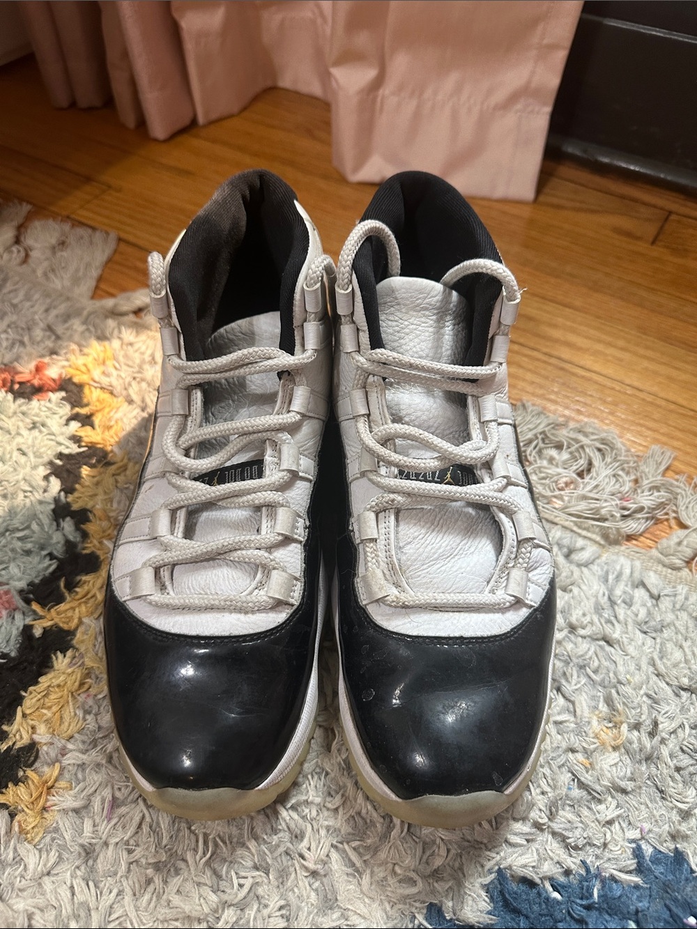 Exclusive Jordans, Men's Black and White High-Top Sneakers